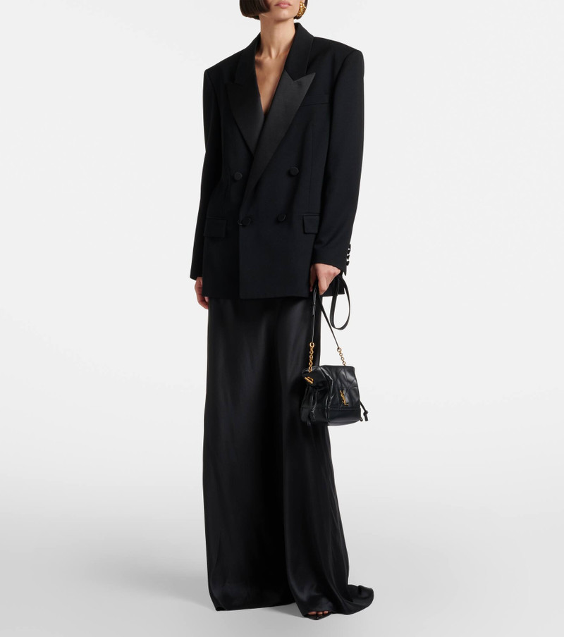 SAINT LAURENT Double-breasted wool blazer outlook