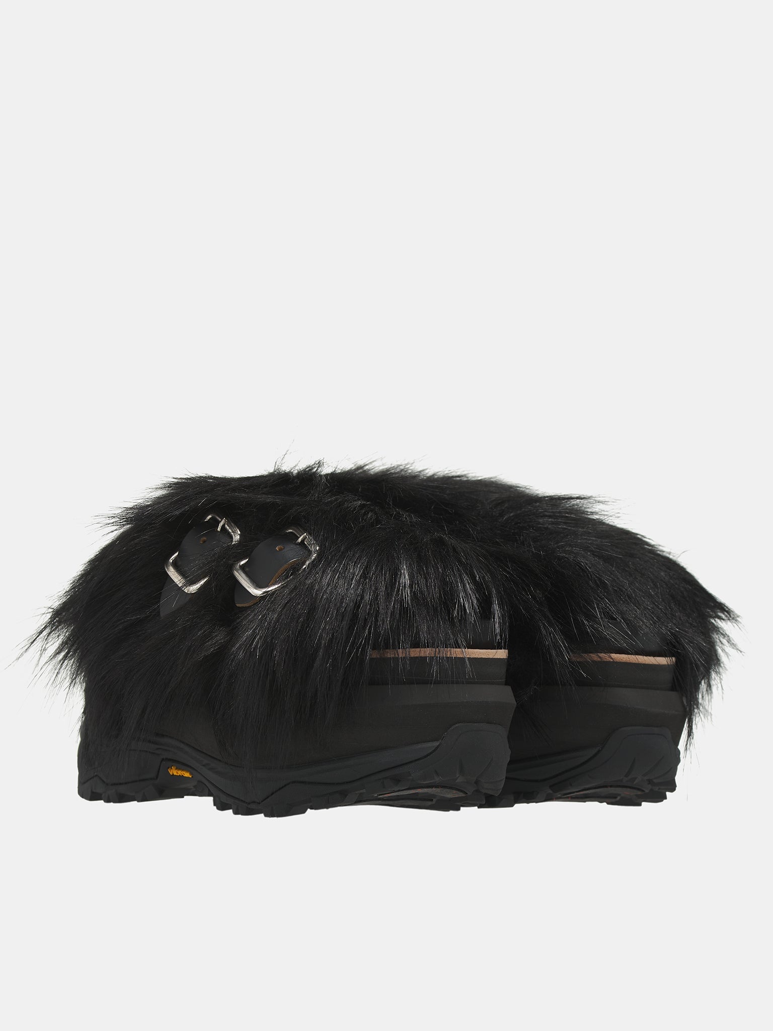 Faux Fur Sandals - 2