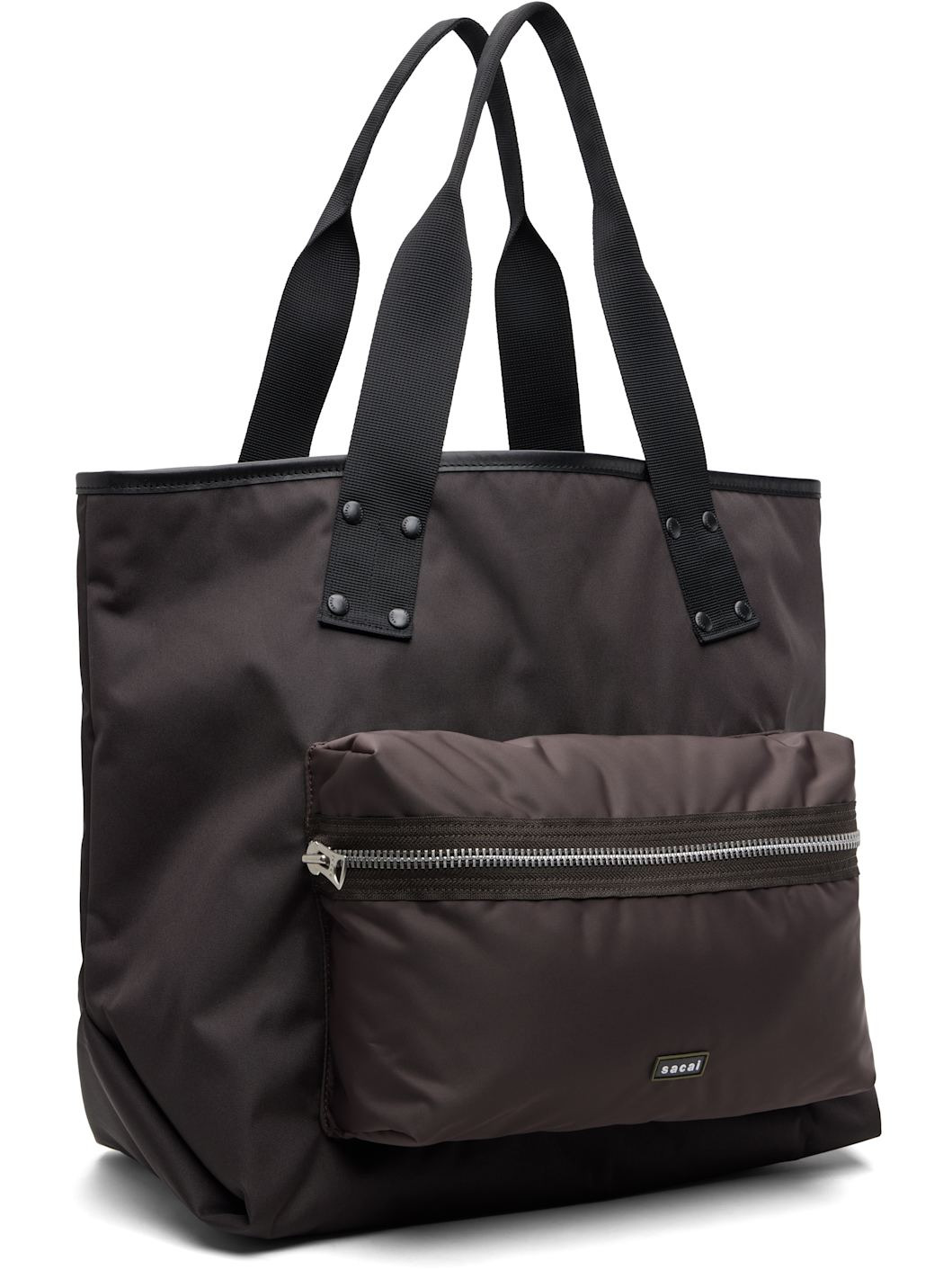 Brown Pocket Large Tote - 2