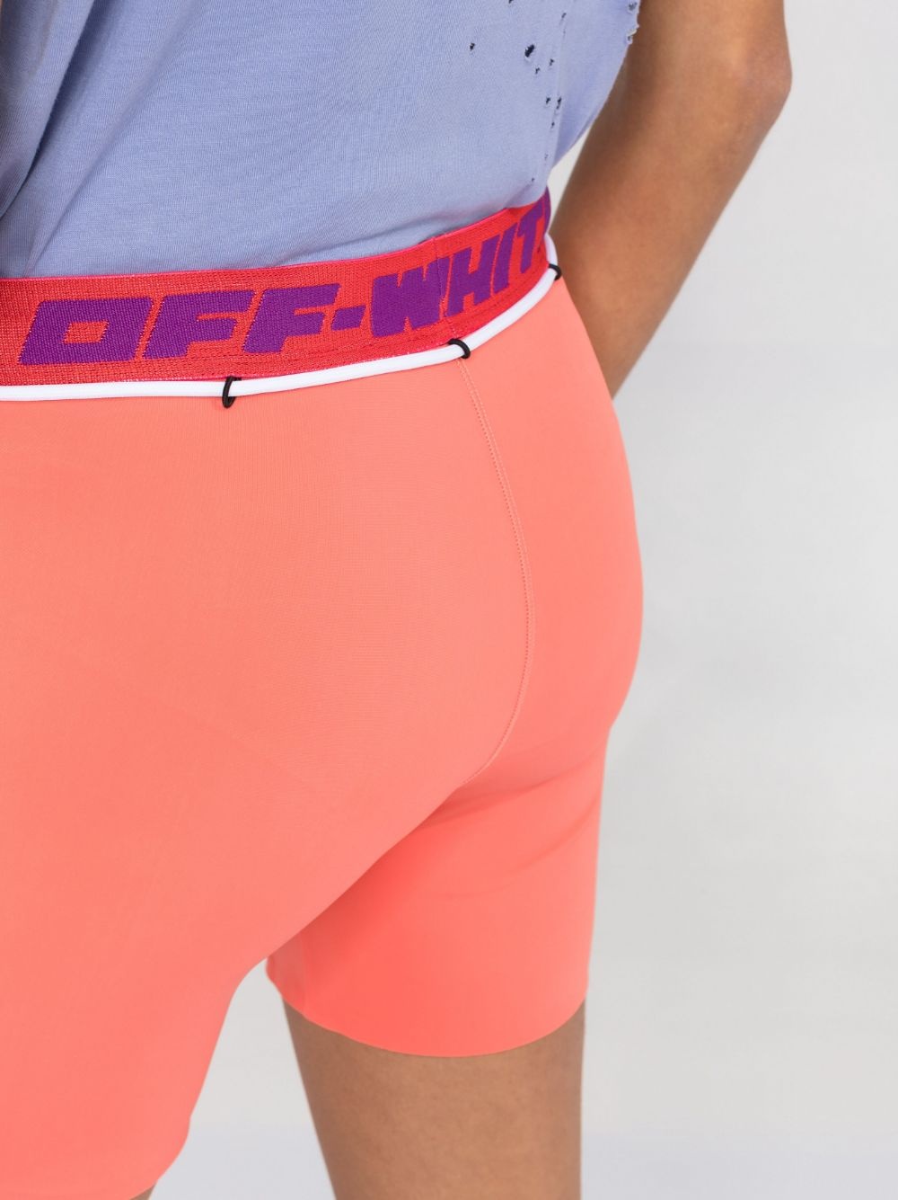 logo-waistband track shorts - 3