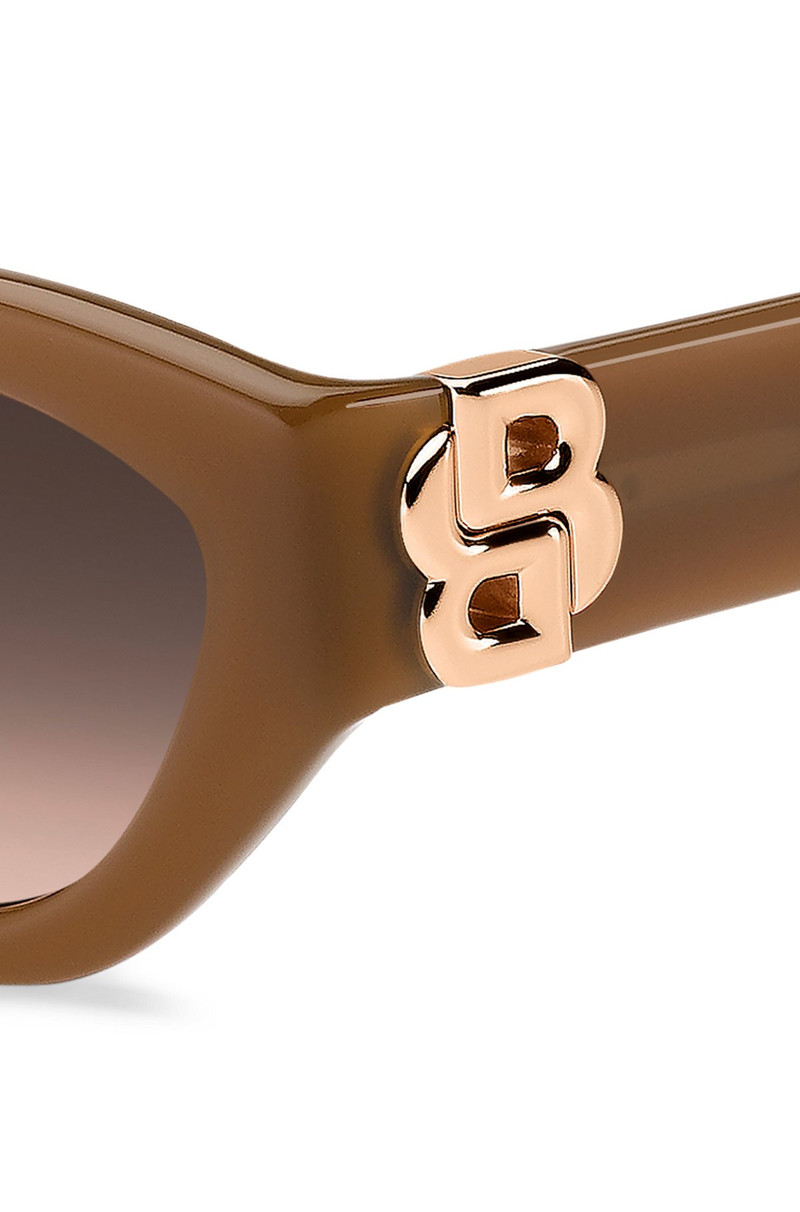 BOSS TAN-ACETATE SUNGLASSES WITH DOUBLE B MONOGRAM outlook