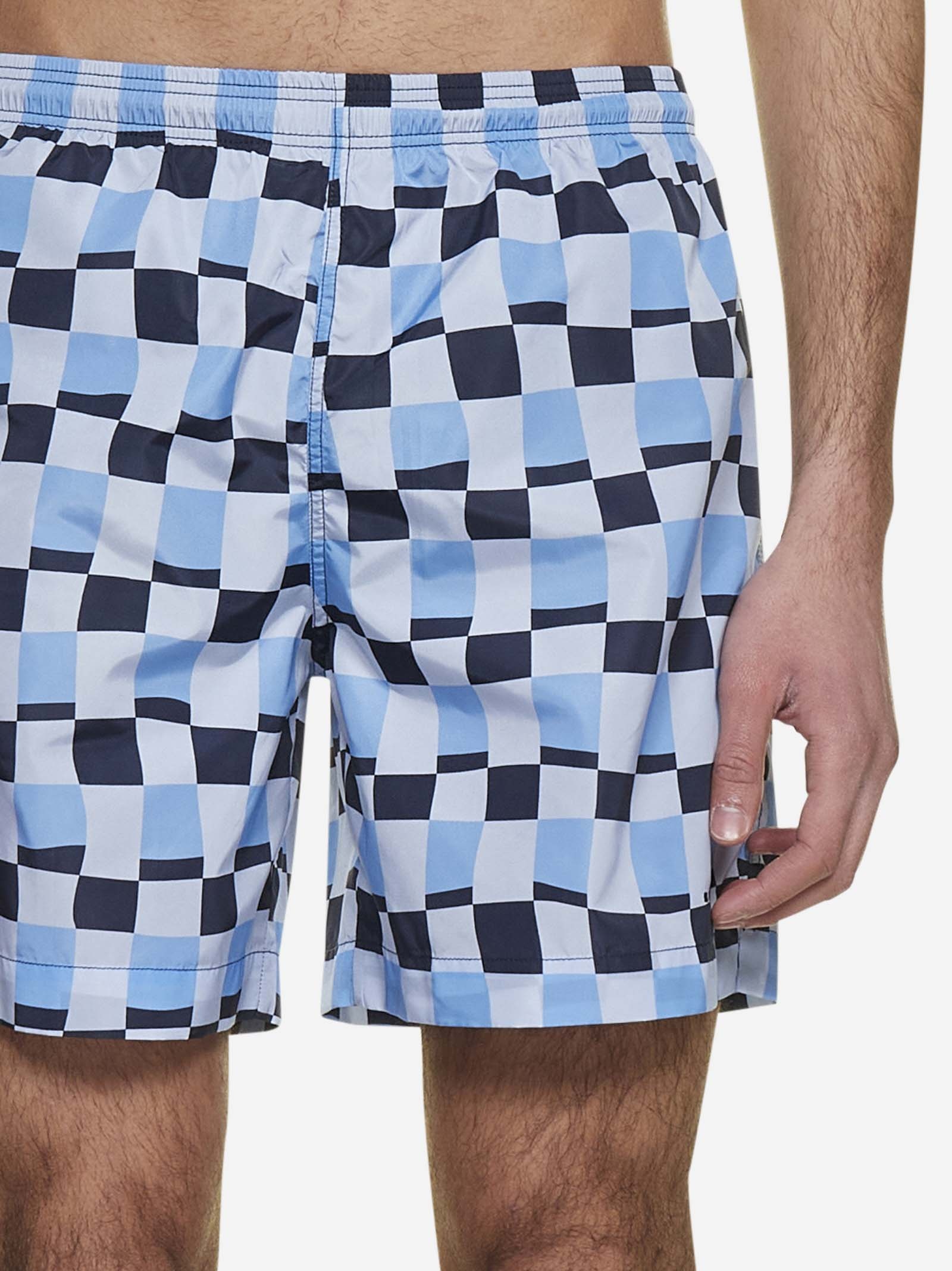 Printed nylon swim shorts - 5