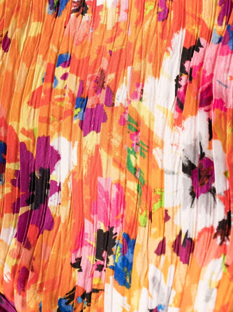 floral print pleated maxi dress 7