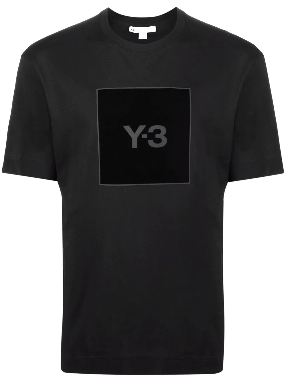 square logo-print T-shirt - 1