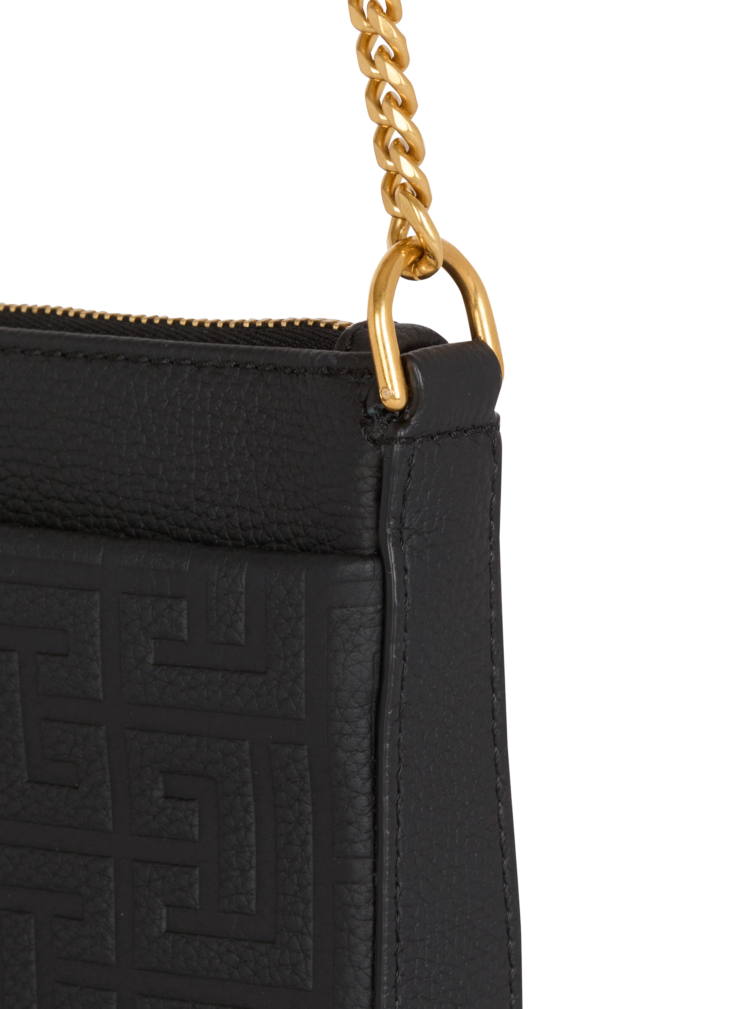 1945 Soft zipped mini bag in embossed grained calfskin with a PB Labyrinth monogram - 5