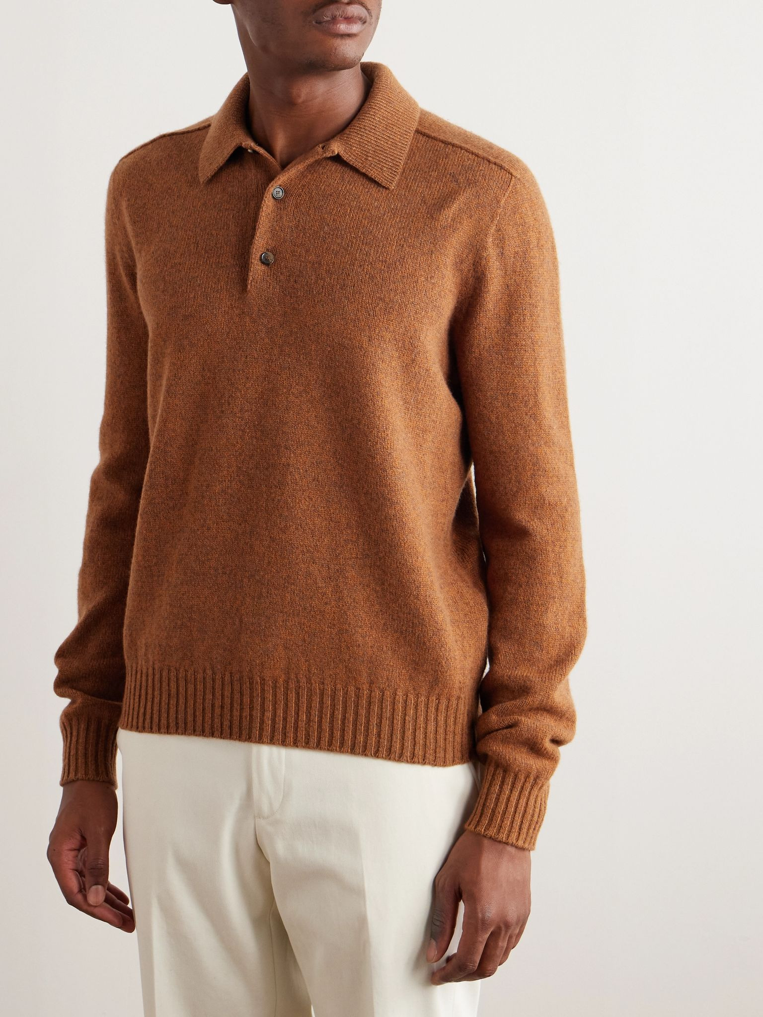 Virgin Wool Sweater Orange - 3