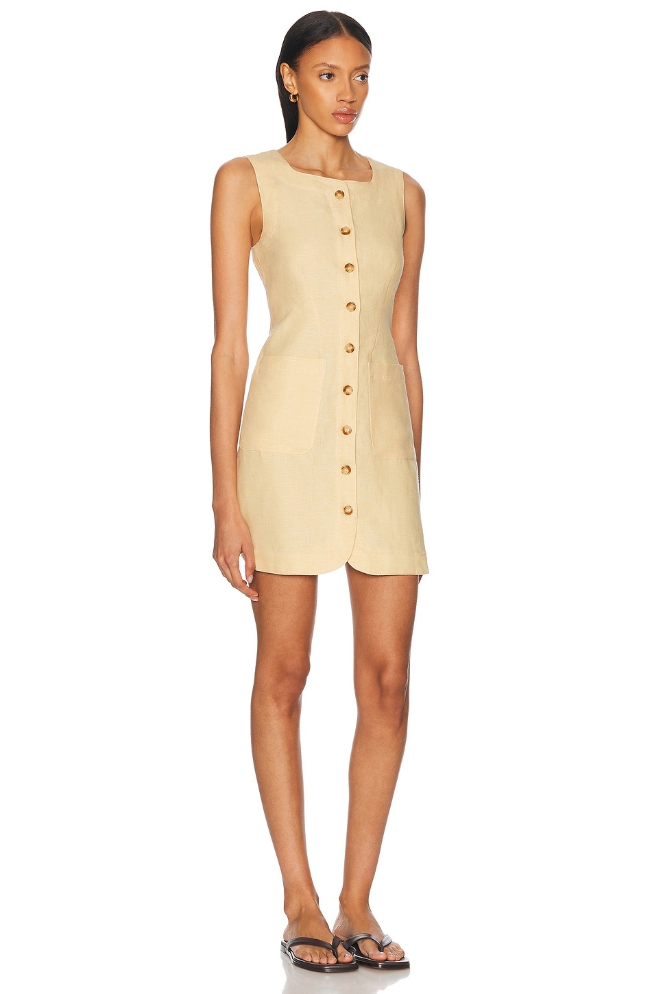 Emma Button Down Mini Dress - 2