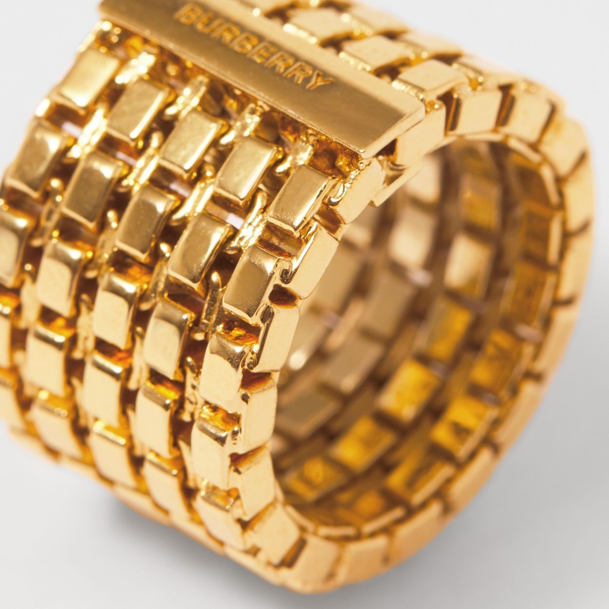 Gold-plated Chain-link Ring - 3