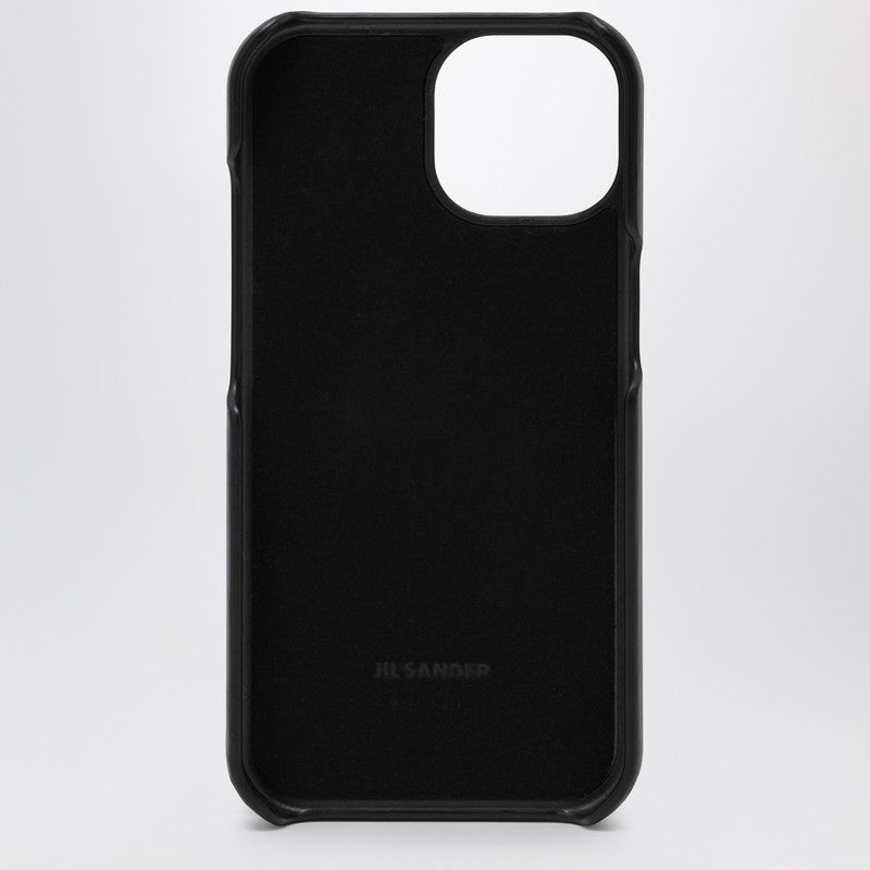 【関税&送料込】Jil Sander Black Iphone 15 Pro Cover With Lo Jil Sander BLACK IPHONE 15 PRO COVER WITH LOGO | netdressed
