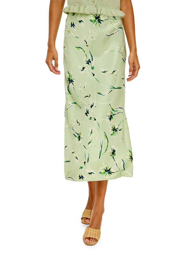 Women's Anya Floral Midi-Skirt - Mint Linnea 5