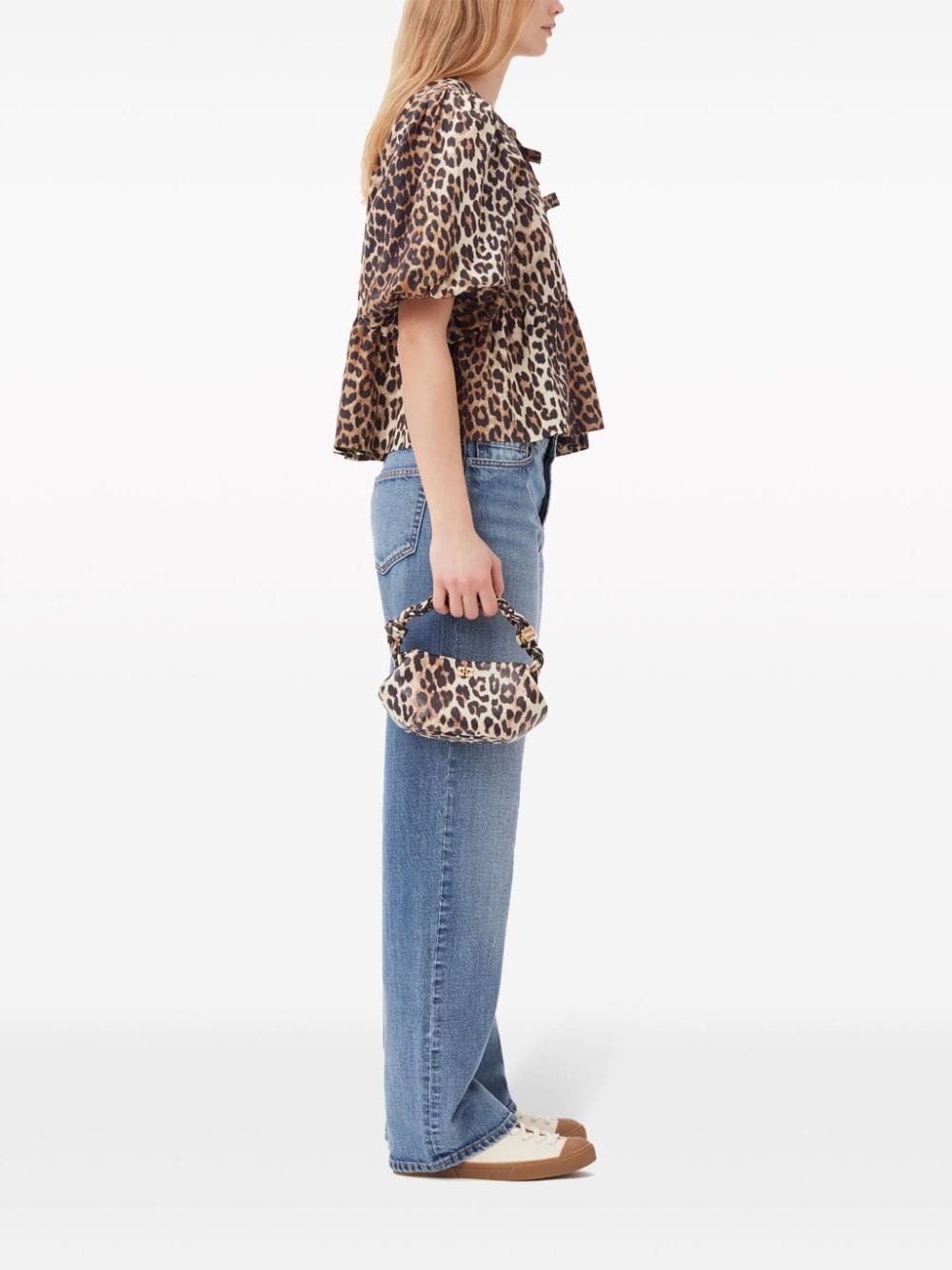 mini Bou leopard-print tote bag - 5