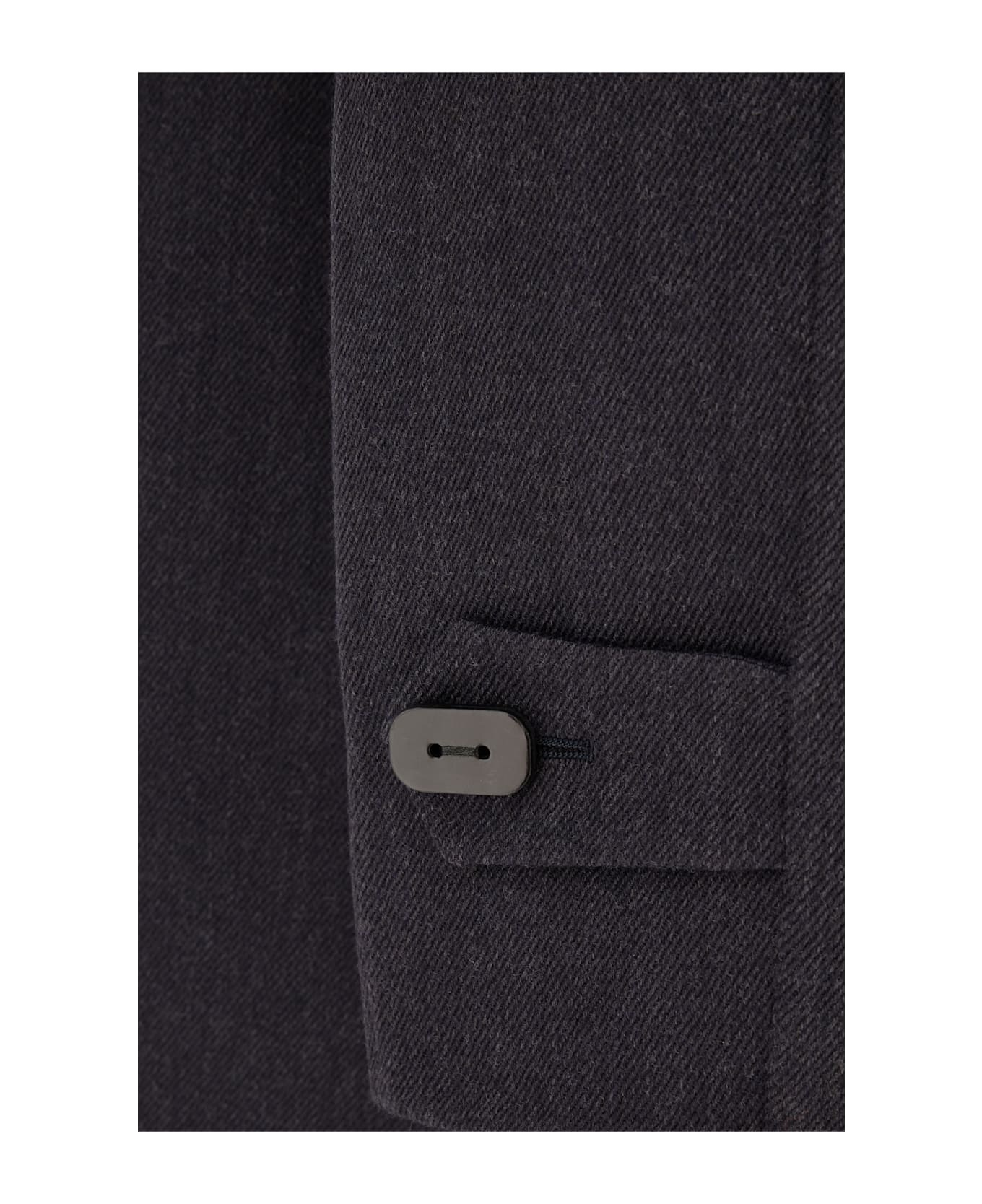FENDI Dark Grey Wool Blend Coat | italist | REVERSIBLE