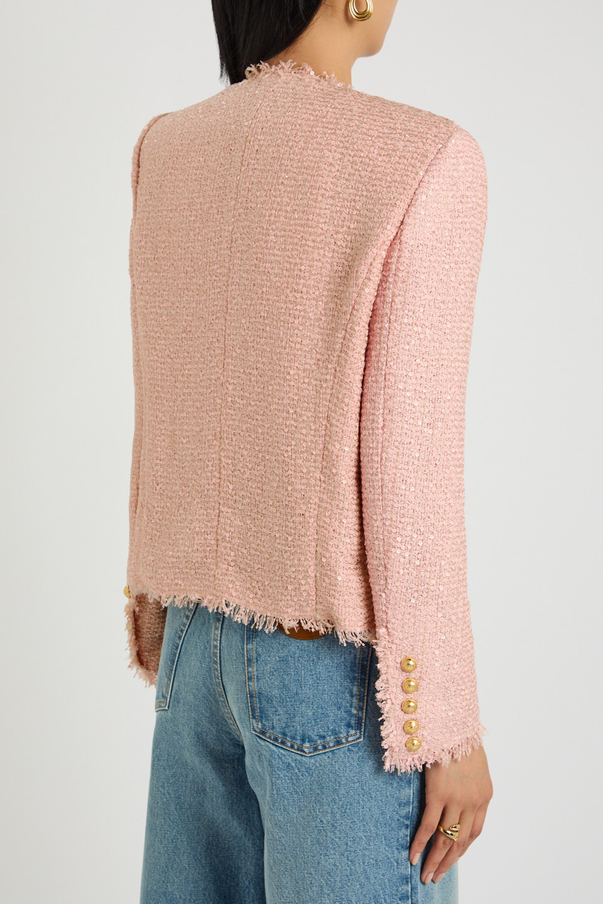 Balmain Sequin-embellished Tweed Jacket - 3