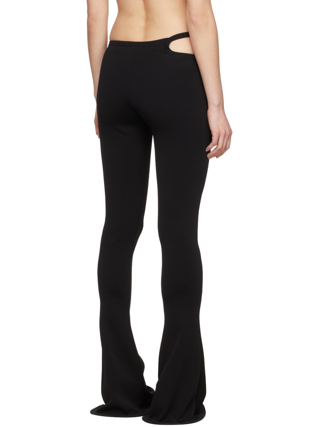 Black Viscose Lounge Pants - 3