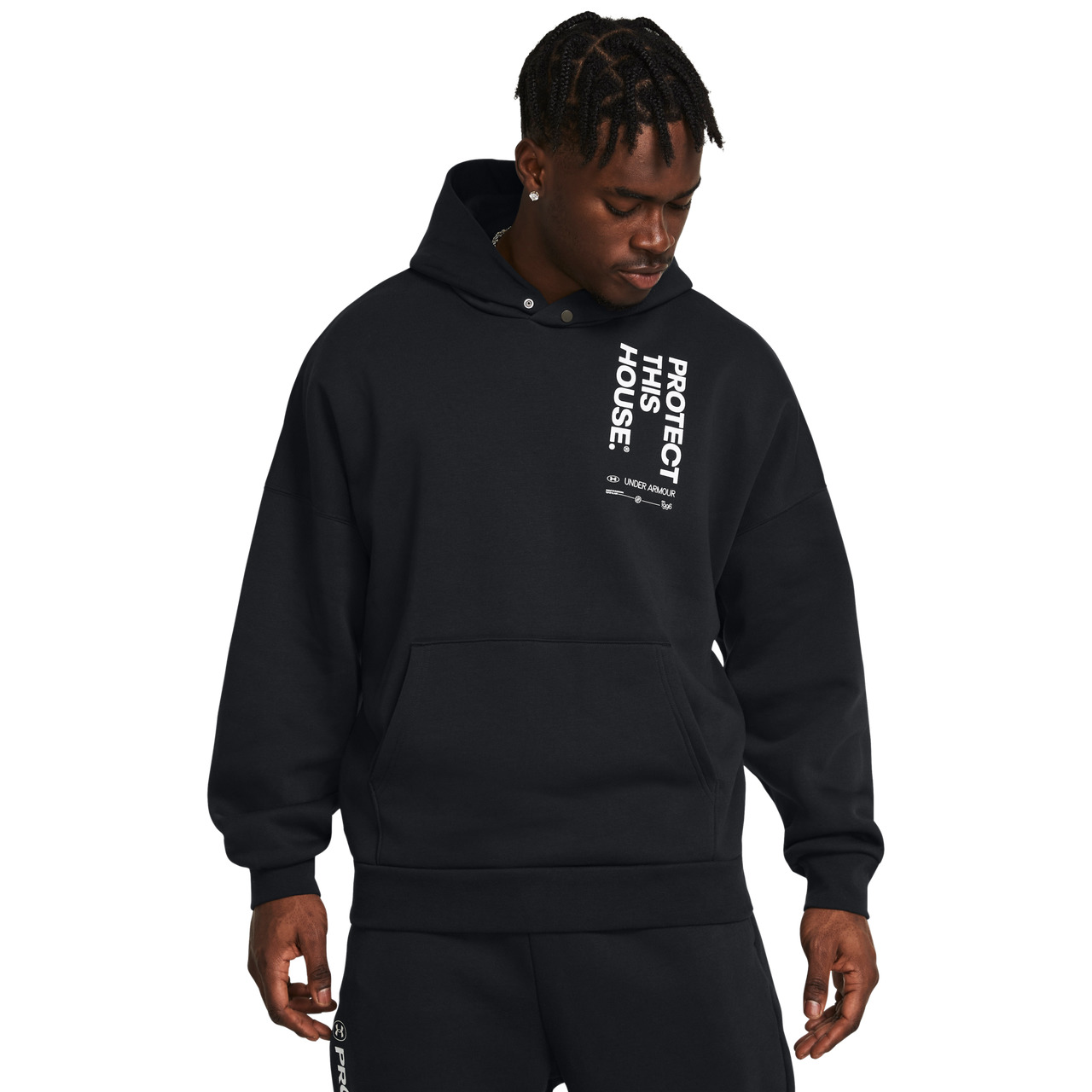 Under Armour Mens Under Armour PTH Icon Fleece Oversized Hoodie - 1
