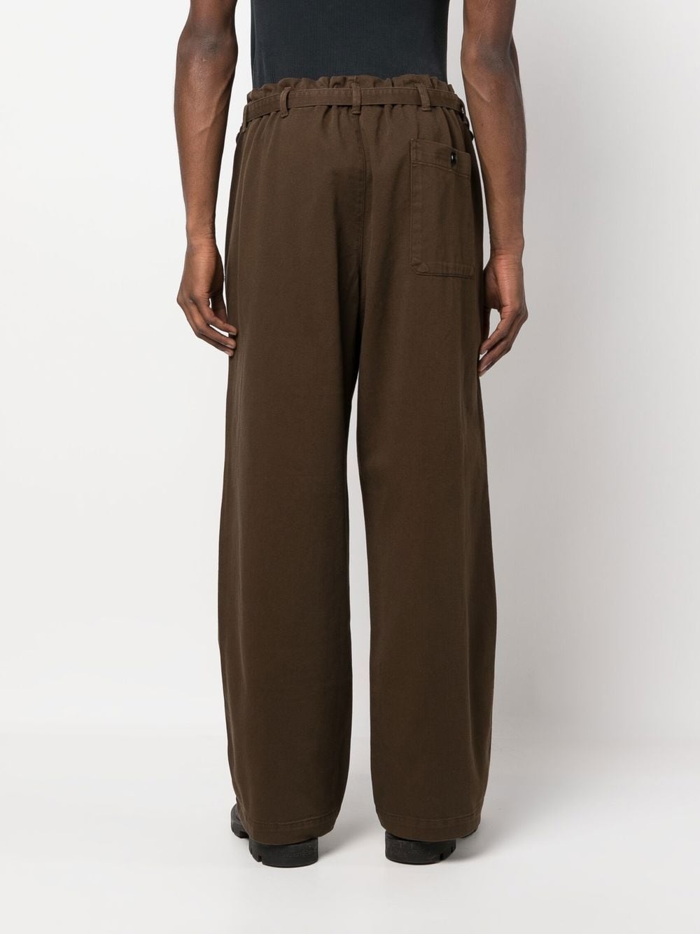 belted wide-leg trousers - 4