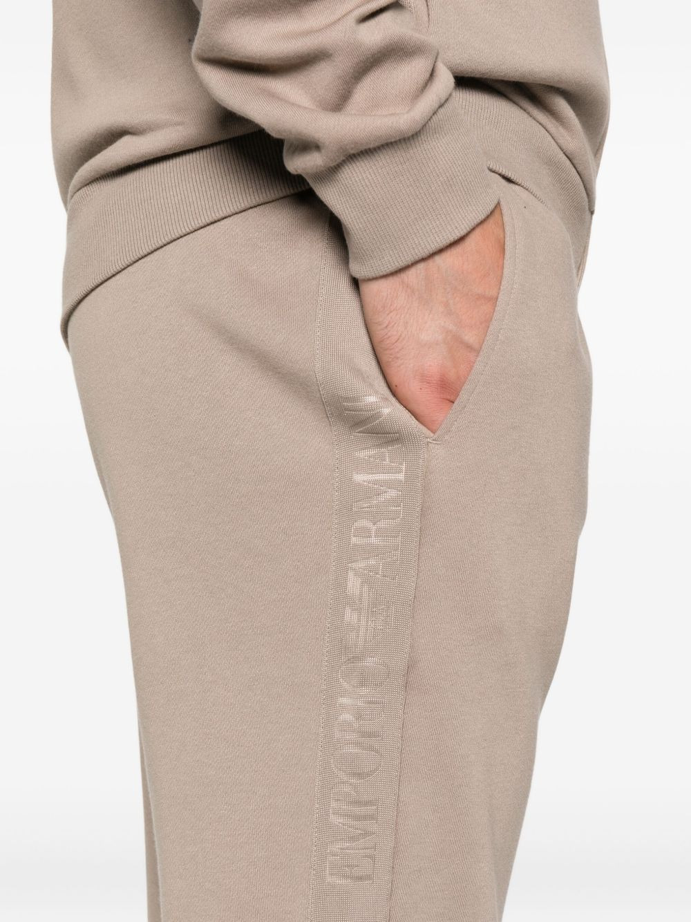 elasticated-waistband track pants - 5