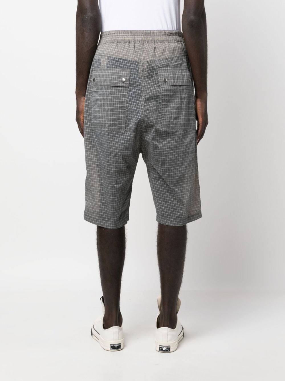 grid-pattern bermuda shorts - 4