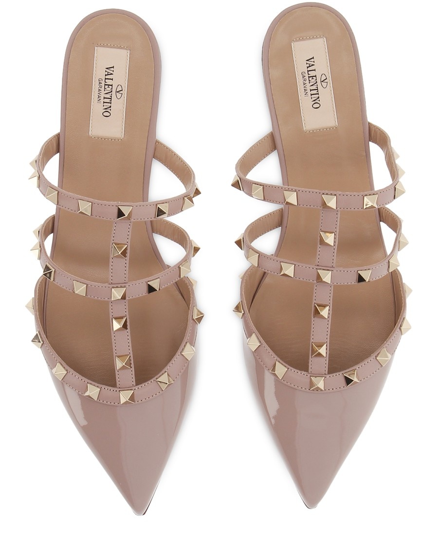 Rockstud mules with straps - 5