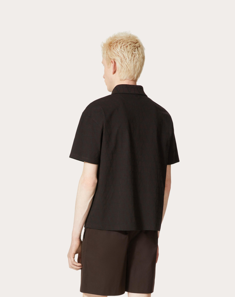 COTTON POLO SHIRT WITH TOILE ICONOGRAPHE PRINT 7