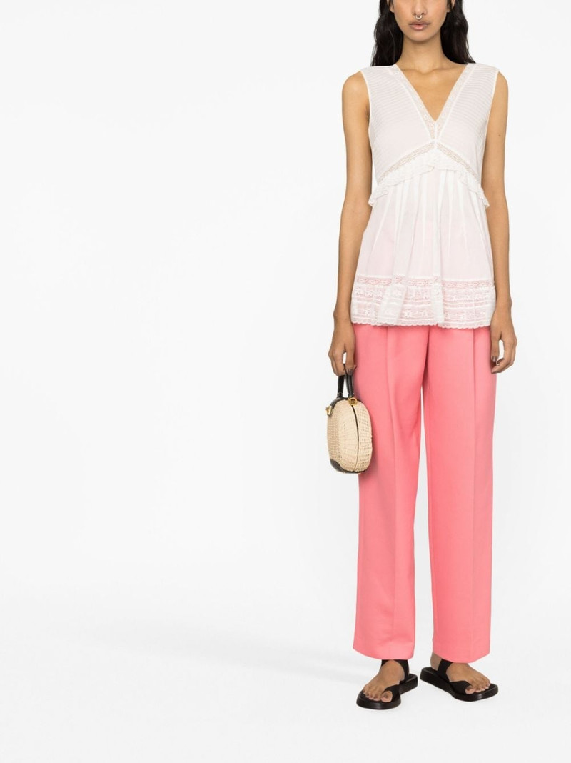 See by Chloé ruffled V-neck sleeveless blouse outlook