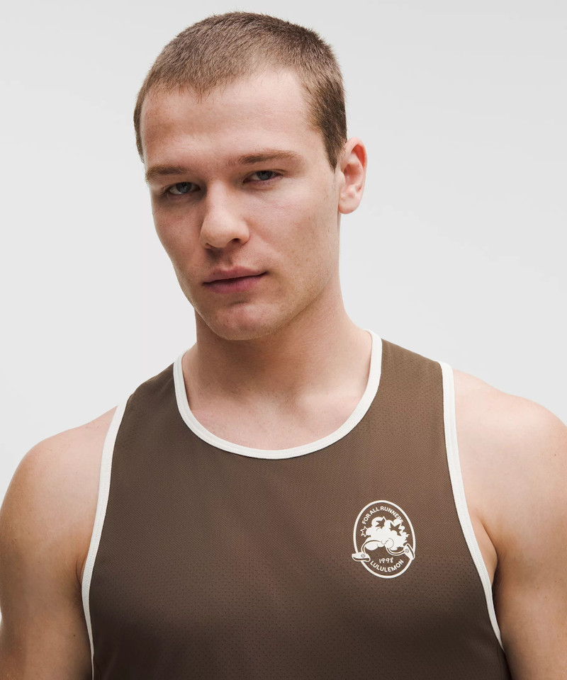Fast and Free Perforated Stripe Tank *Run Crew 1998 4