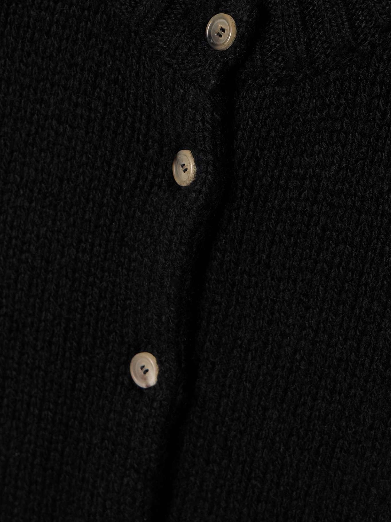Nora cropped cashmere cardigan Black - 4