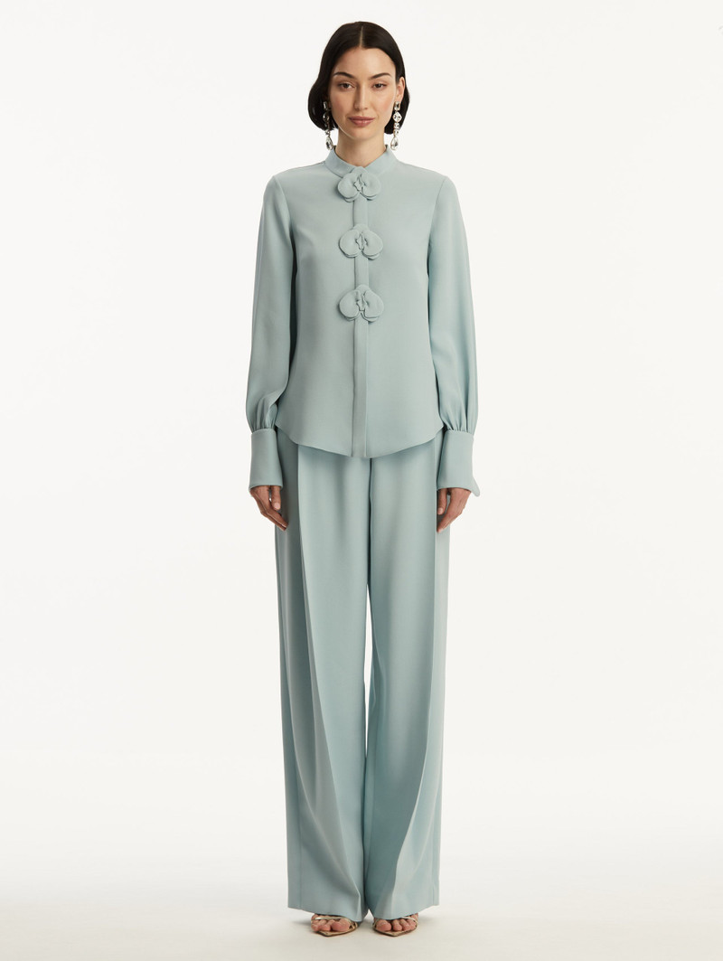 ORCHID SILK GEORGETTE BLOUSE 3