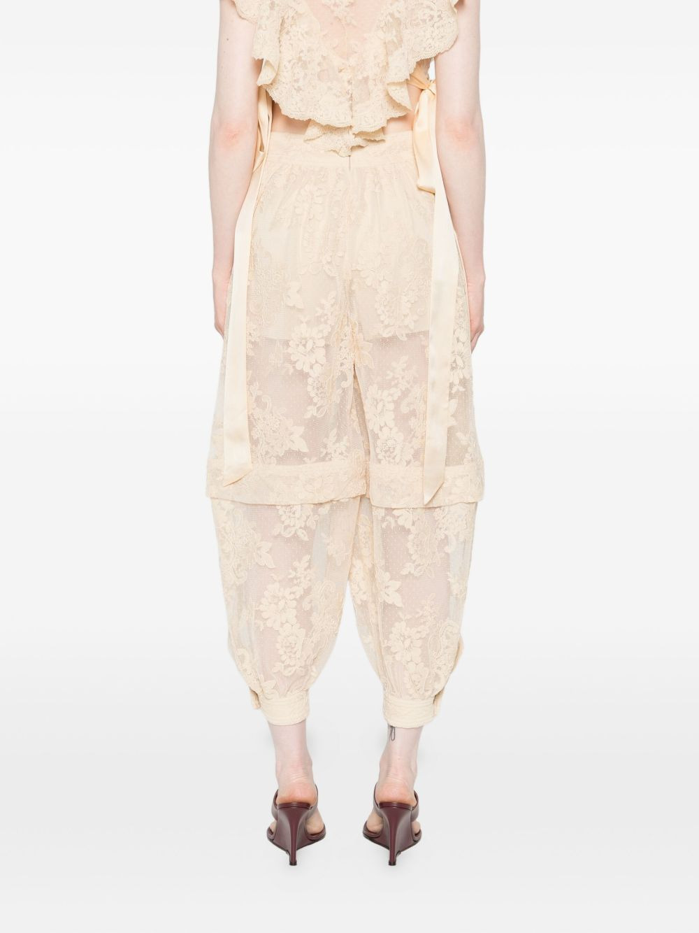 Hypnotic lace floral trousers - 4
