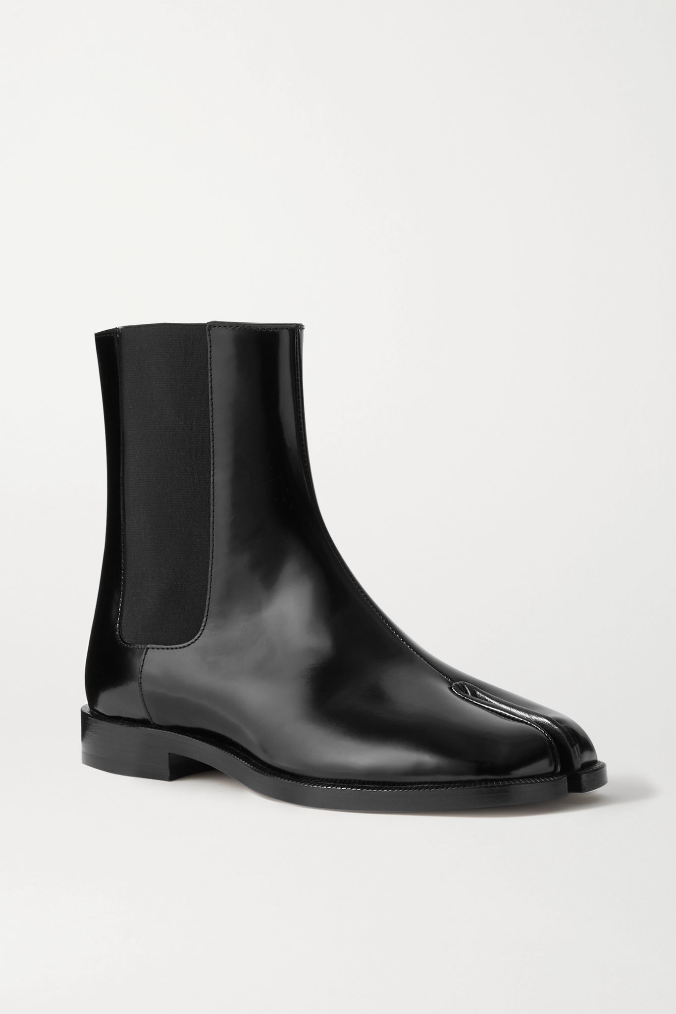 Tabi split-toe patent-leather Chelsea boots - 1