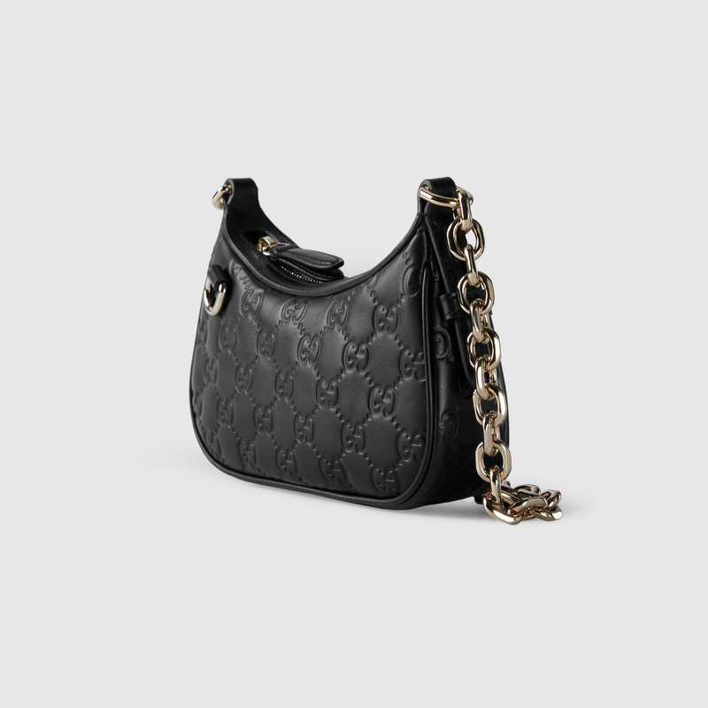 GUCCI GG Emblem mini shoulder bag outlook
