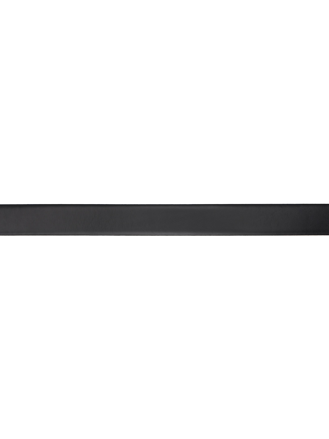 Black Concealed Elasticized Leather Belt - 2