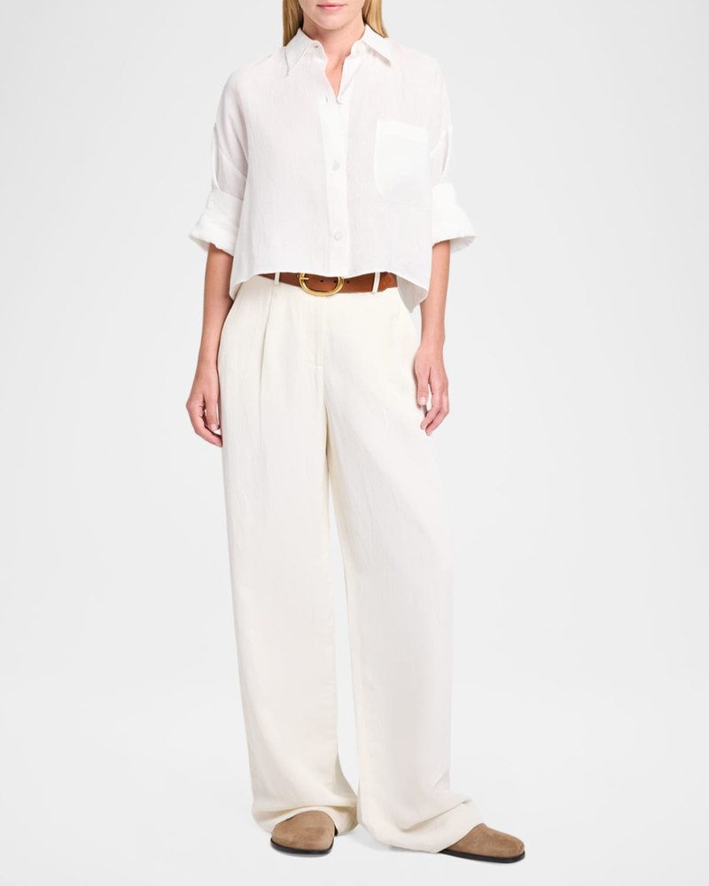 TWP Hudson St Pants in Coated Viscose Linen outlook