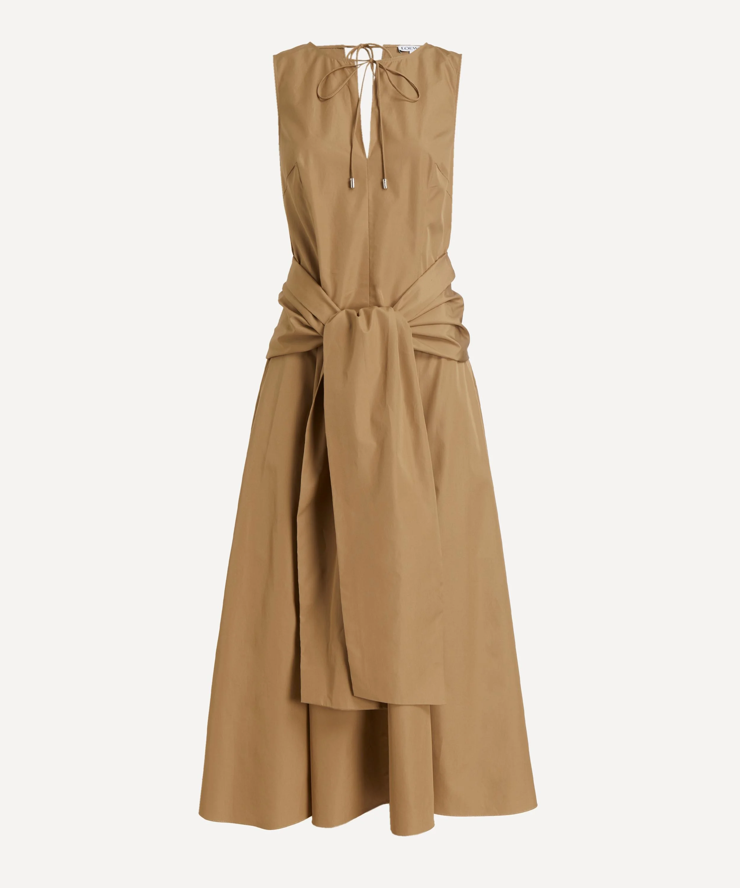 Cotton Wrap Midi Dress - 1