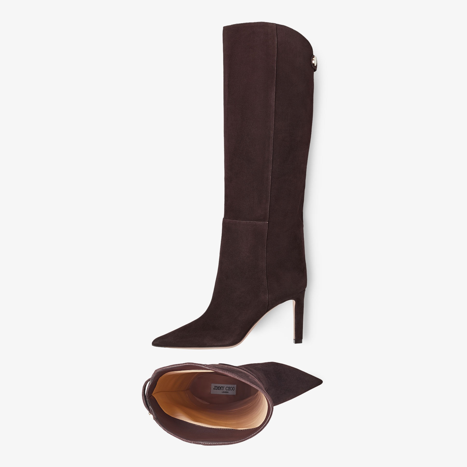 Alizze Knee Boot 85
Coffee Suede Knee-High Boots - 5