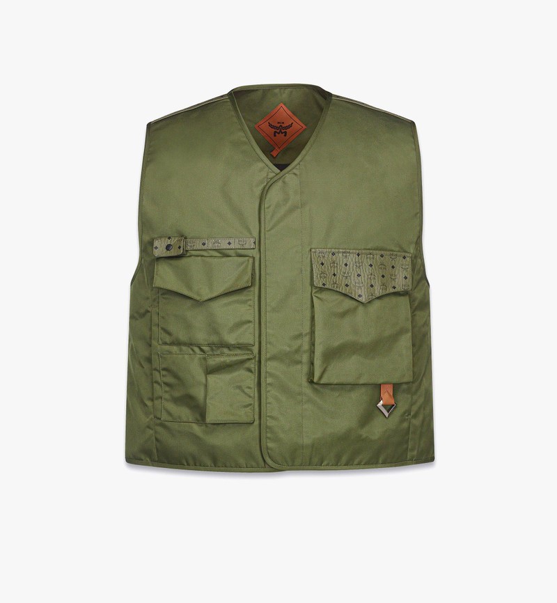 Vest in ECONYL® and Monogram Print Leather 1