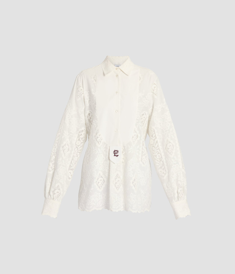 EMBROIDERED COTTON LONG SLEEVE SHIRT 1