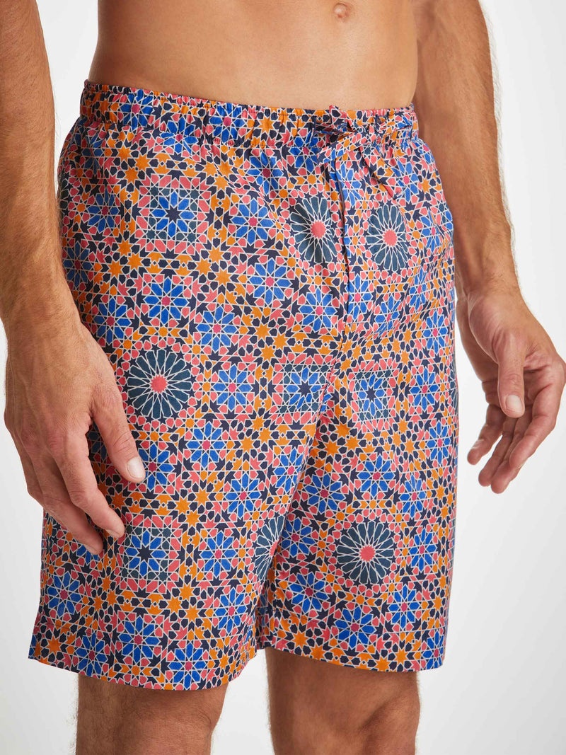 Men's Lounge Shorts Ledbury 69 Cotton Batiste Multi - 5