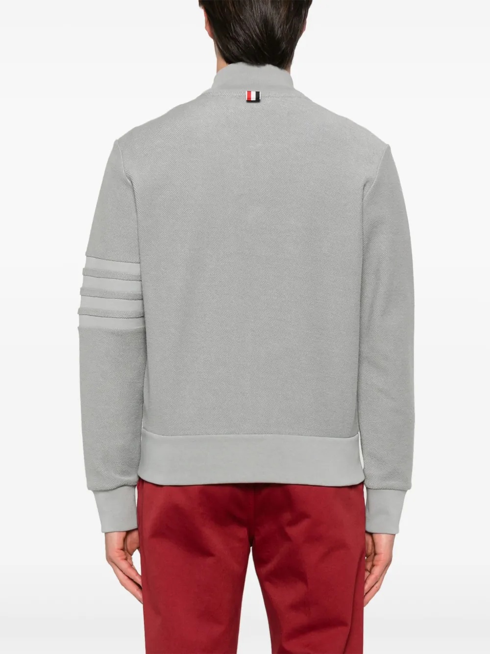 THOM BROWNE - Men Zip Up Funnel Neck Jacket - 3