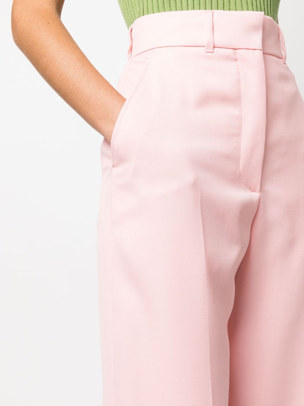 tailored high-waisted trousers - 5