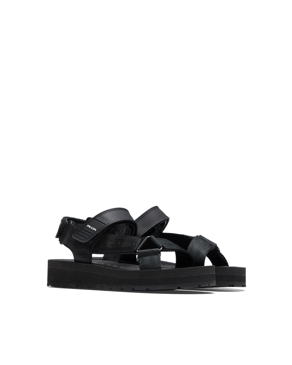 Sporty nylon band strap sandals - 2