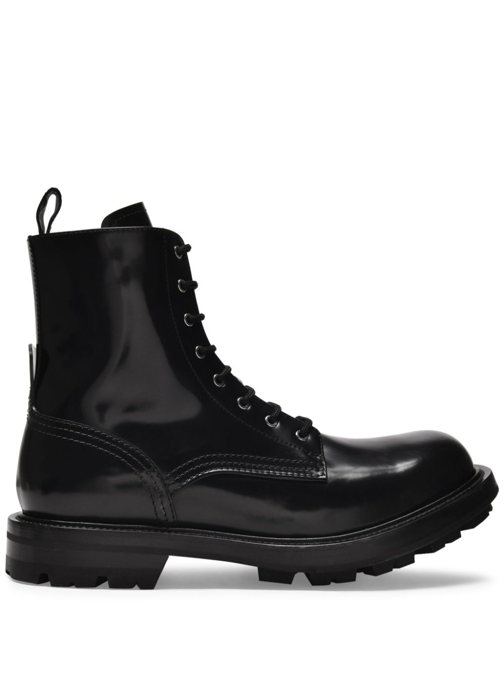 high-shine ankle boots - 1
