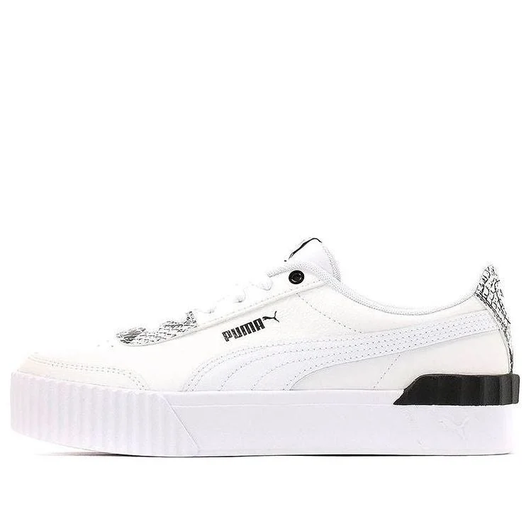 (WMNS) PUMA Carina Lift Casual Shoes For White/Black 382504-01 - 1