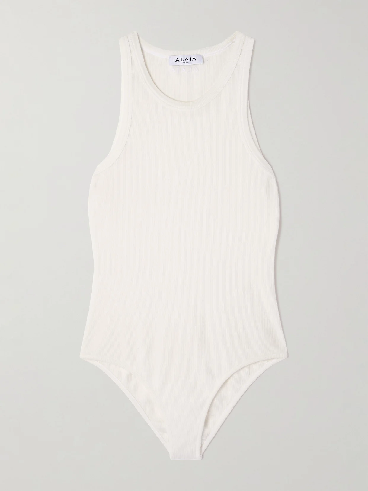 Ribbed-knit Bodysuit - 1