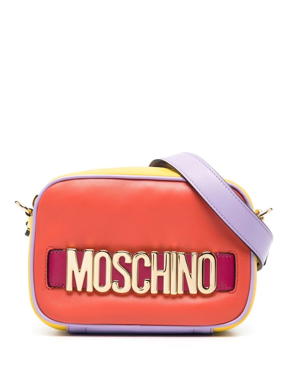 colour-blocked crossbody bag - 1