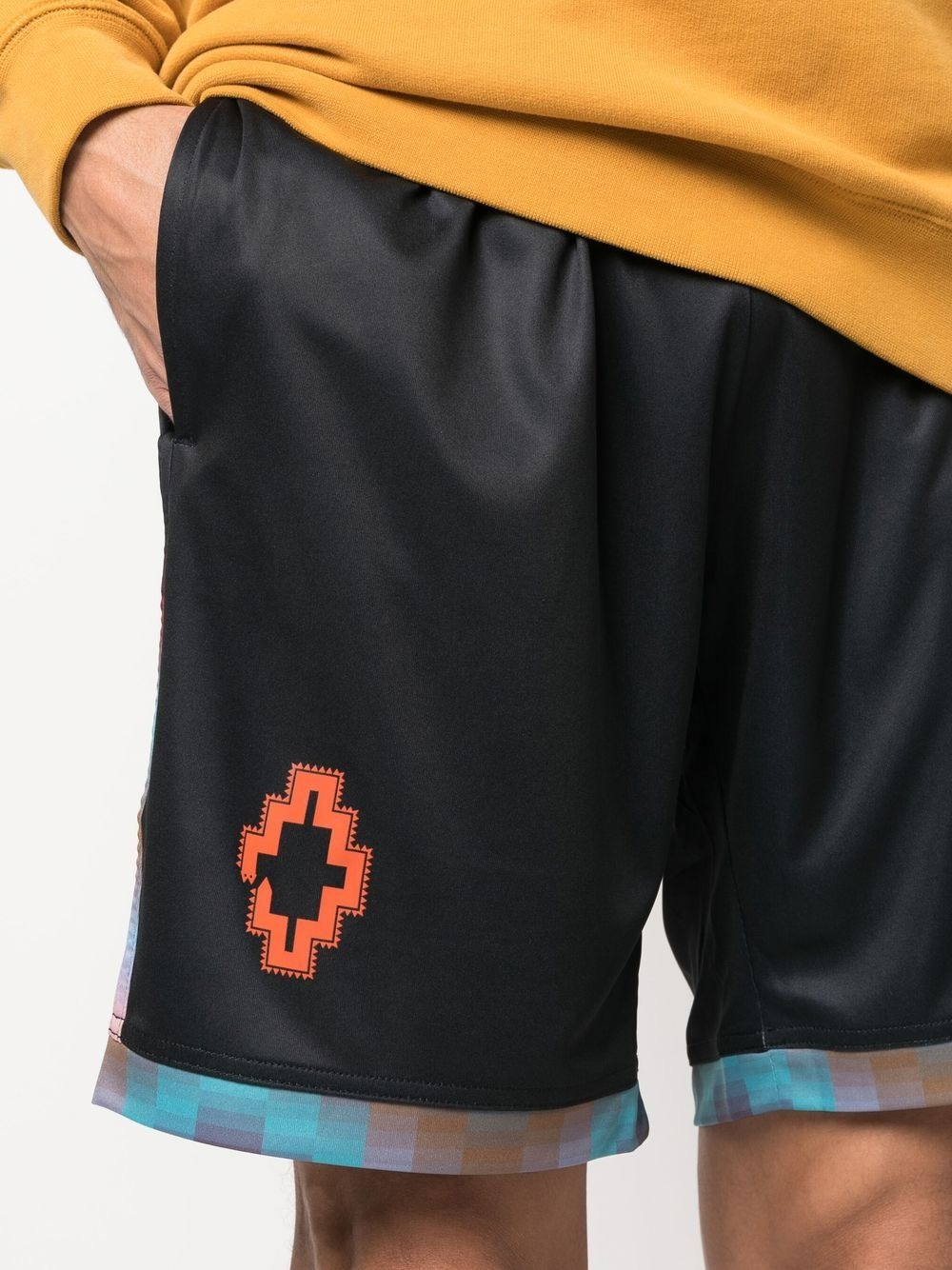 logo-print track shorts - 5