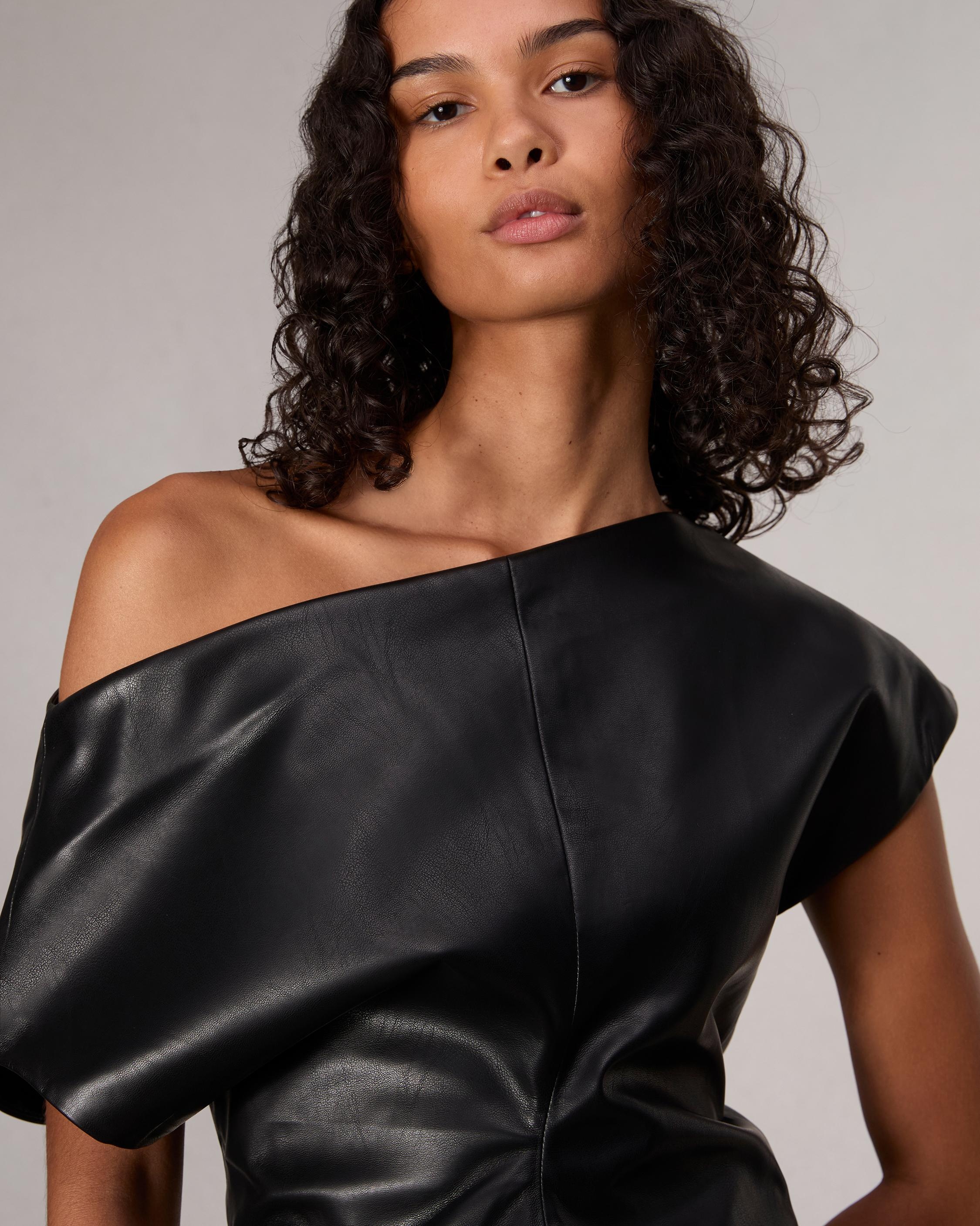 Eleanor Faux Leather Top - 6