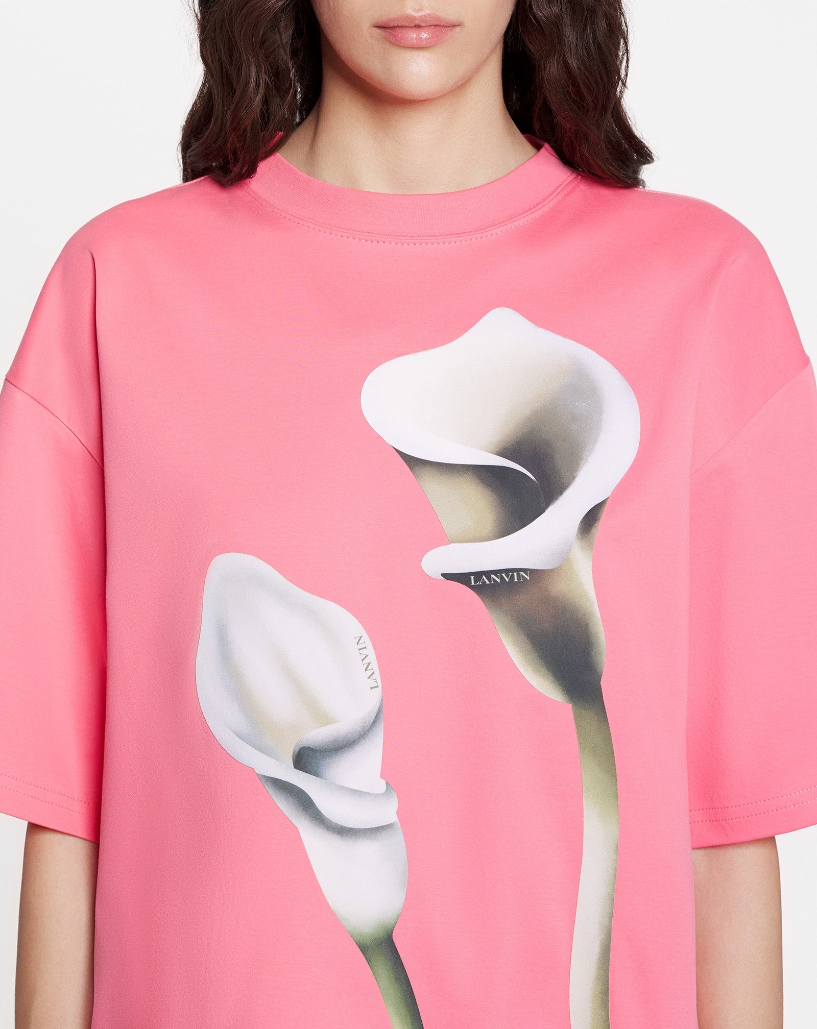 OVERSIZED T-SHIRT WITH CALLA LILY PRINT - 5