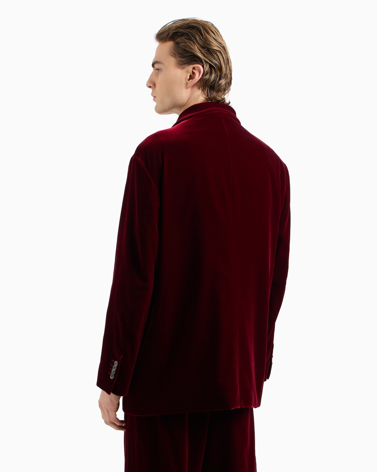 SINGLE-BREASTED JACKET IN VELVET - 3