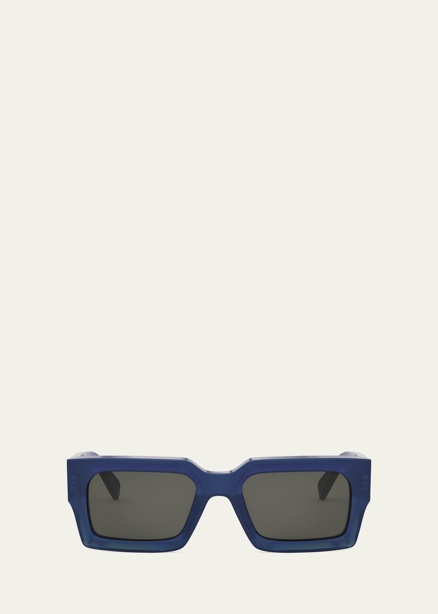 Men's 3-Dot Acetate Rectangle Sunglasses - 1